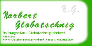 norbert globotschnig business card